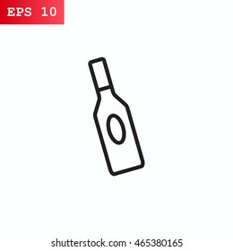 bottle of glass for liquid icon