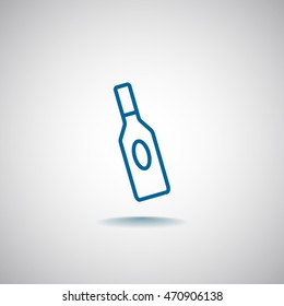 bottle of glass for liquid icon