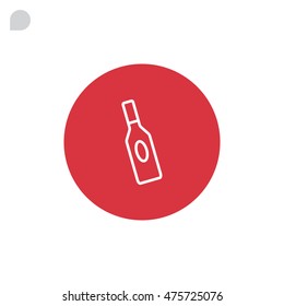 bottle of glass for liquid icon