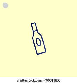 bottle of glass for liquid icon