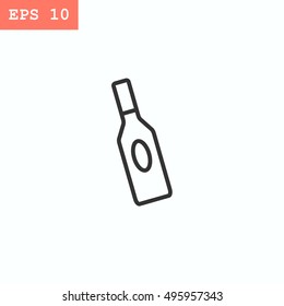 bottle of glass for liquid icon