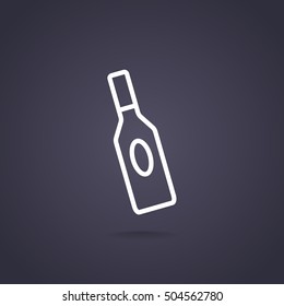 bottle of glass for liquid icon