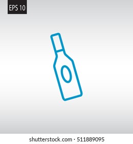 bottle of glass for liquid icon
