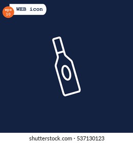 bottle of glass for liquid icon