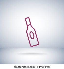 bottle of glass for liquid icon