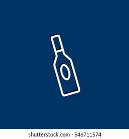 bottle of glass for liquid icon