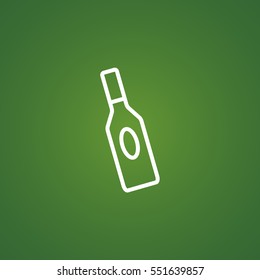 bottle of glass for liquid icon