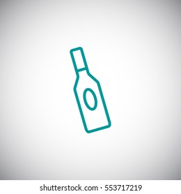 bottle of glass for liquid icon
