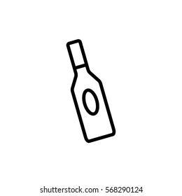 bottle of glass for liquid icon