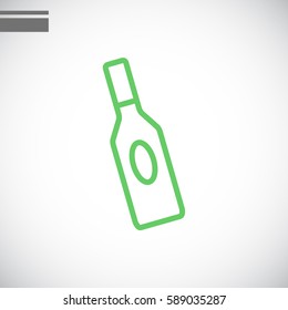 bottle of glass for liquid icon