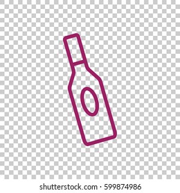 bottle of glass for liquid icon