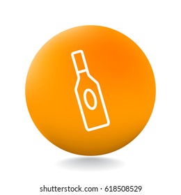 bottle of glass for liquid icon