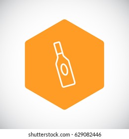 bottle of glass for liquid icon