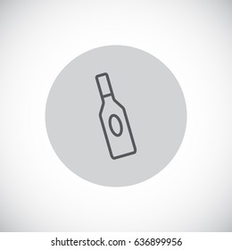 bottle of glass for liquid icon