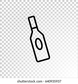 bottle of glass for liquid icon