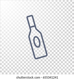 bottle of glass for liquid icon