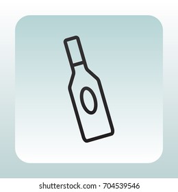 bottle of glass for liquid icon