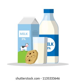 3d Milk Ad Template Product Display Stock Vector (Royalty Free ...