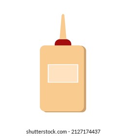 Bottle of Glue Illustration - Bottle of white glue