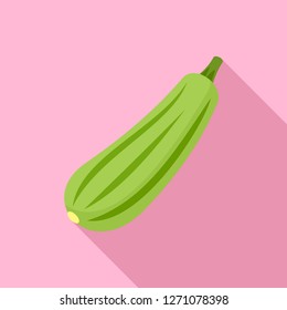 Bottle gourd icon. Flat illustration of bottle gourd vector icon for web design