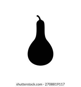 Flasche Kürbis Silhouette Symbol Vektor flache Illustration Design.