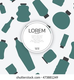 bottle green cover background and circle frame.