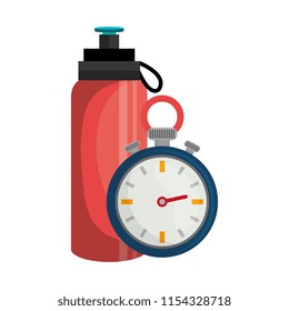 bottle gym with chronometer