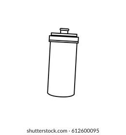 bottle gym isolated icon