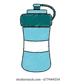 bottle gym isolated icon