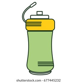 bottle gym isolated icon