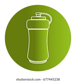 bottle gym isolated icon