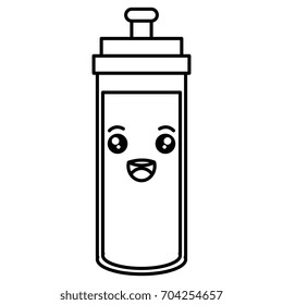 bottle gym kawaii character