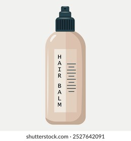 Bottle with hair conditioner. Vector illustration on white background