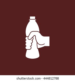 bottle in hand icon