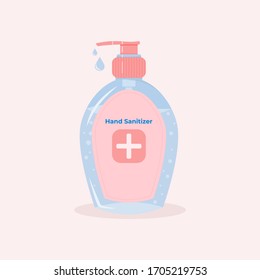 a bottle of hand sanitizer. to avoid any virus, bacteria, or gems. 