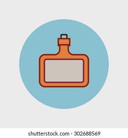 bottle of hard alcohol icon
