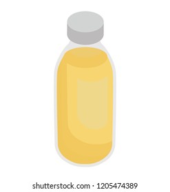
A bottle having liquor liquid 
