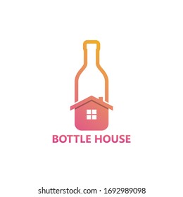 Bottle House Logo Template Design