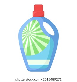 Bottle of household chemicals on isolated background. 

Vector illustration in a flat style