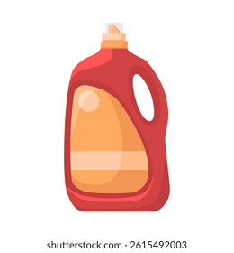 Bottle of household chemicals on isolated background. 

Vector illustration in a flat style