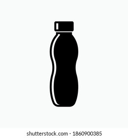 Bottle Icon. Beverage Symbol - Vector Logo Template.