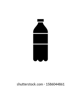 Bottle Icon in black flat design on white background