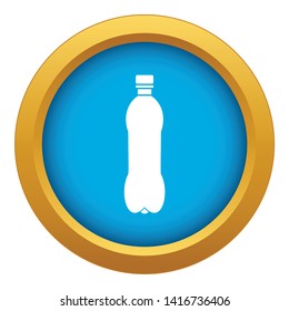 Bottle icon blue vector isolated on white background for any design