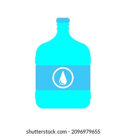 Bottle icon. Colored silhouette. Front side view. Vector simple flat graphic illustration. The isolated object on a white background. Isolate.