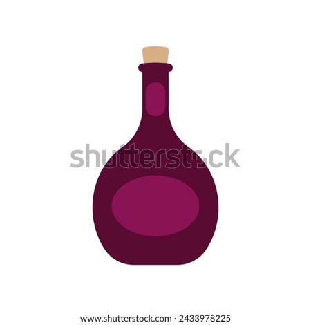 Bottle icon. Colored silhouette. Front side view. Vector simple flat graphic illustration. Isolated object on a white background. Isolate.