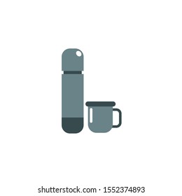 bottle icon design, Camping forest adventure lifestyle summer travel and outdoor theme Vector illustration