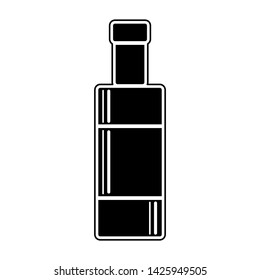 Bottle icon design gliph and line style isolated white background