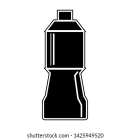 Bottle icon design gliph and line style isolated white background