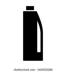 Bottle icon design gliph style isolated white background