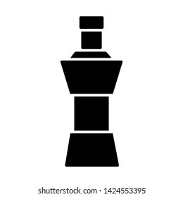 Bottle icon design gliph style isolated white background